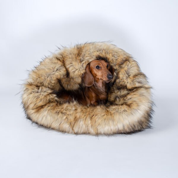 Cocoon - Grotte à câlins fourrure "Renard"