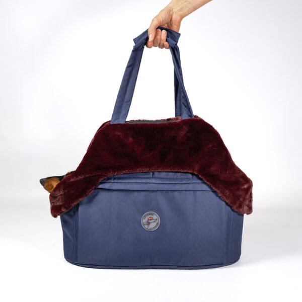 Sac de transport Teckel bleu