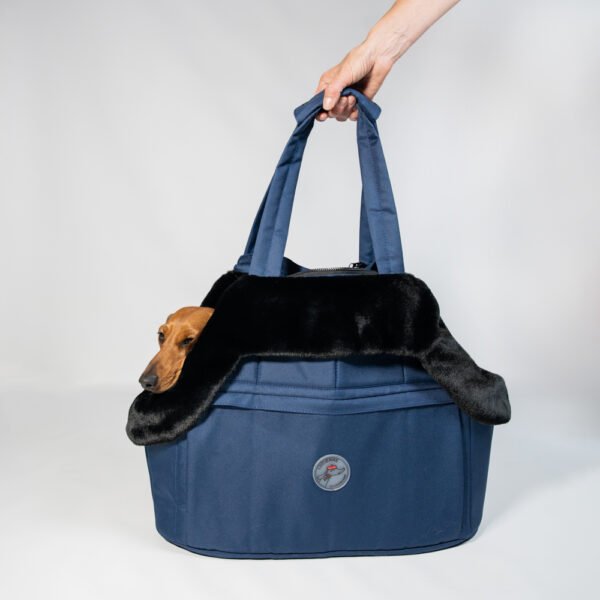 Sac de transport Teckel bleu