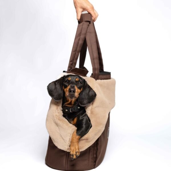 Sac de transport Teckel chocolat