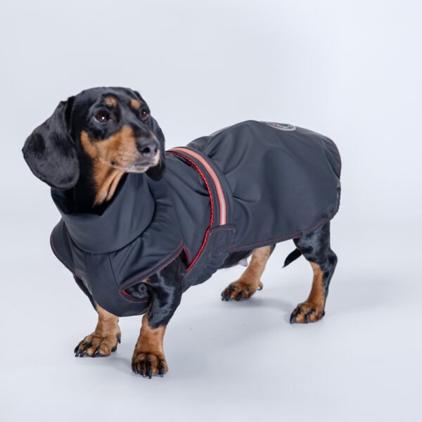 Imperméable Concorde<span> - </span>S, Noir/Rouge
