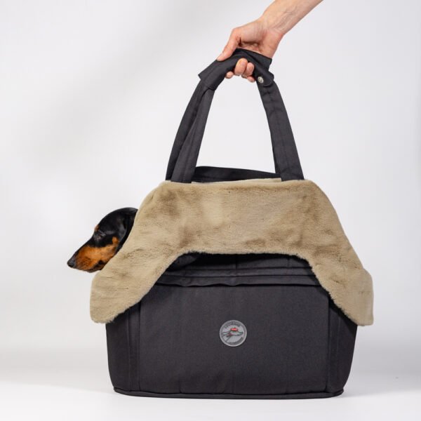 Sac de transport Teckel noir