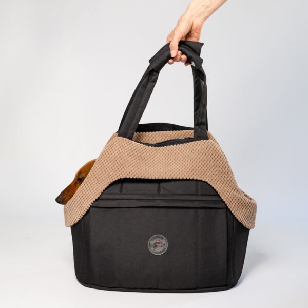 Sac de transport Teckel Noir