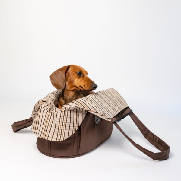 Housse été pour sac en carreaux beiges