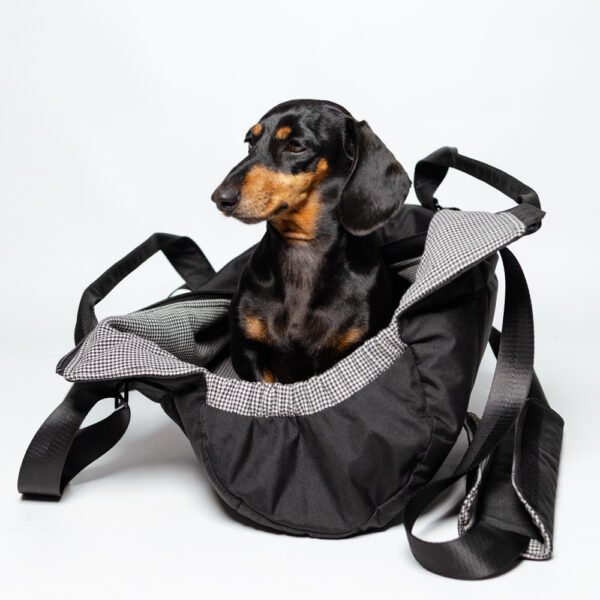 Sac Duffel – Saucisse pour teckel en coton avec poignées